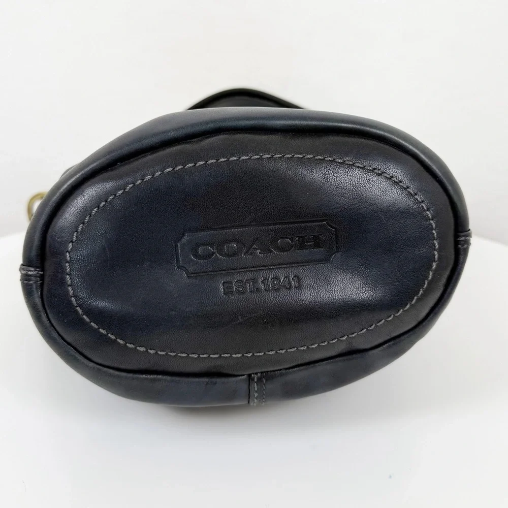 Coach Vintage Bleecker Tattersall Duffle Bucket Bag 11422 Black